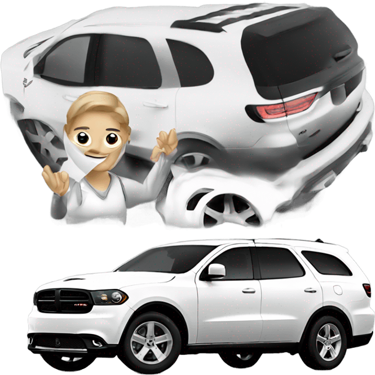 Dodge Durango white  emoji