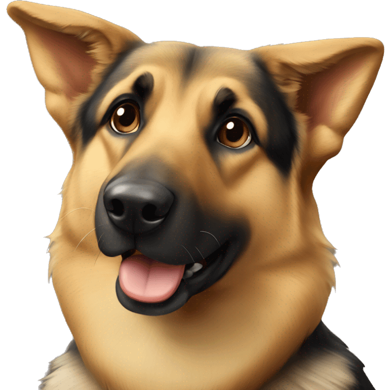 German shepherd mix dog emoji