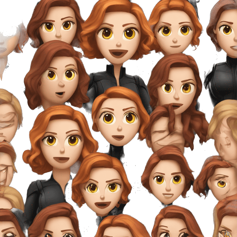 scarlett johansson black widow emoji