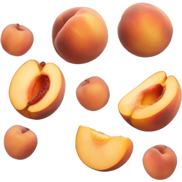 Ripped peached emoji