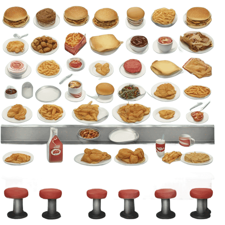 1950's diner meal emoji