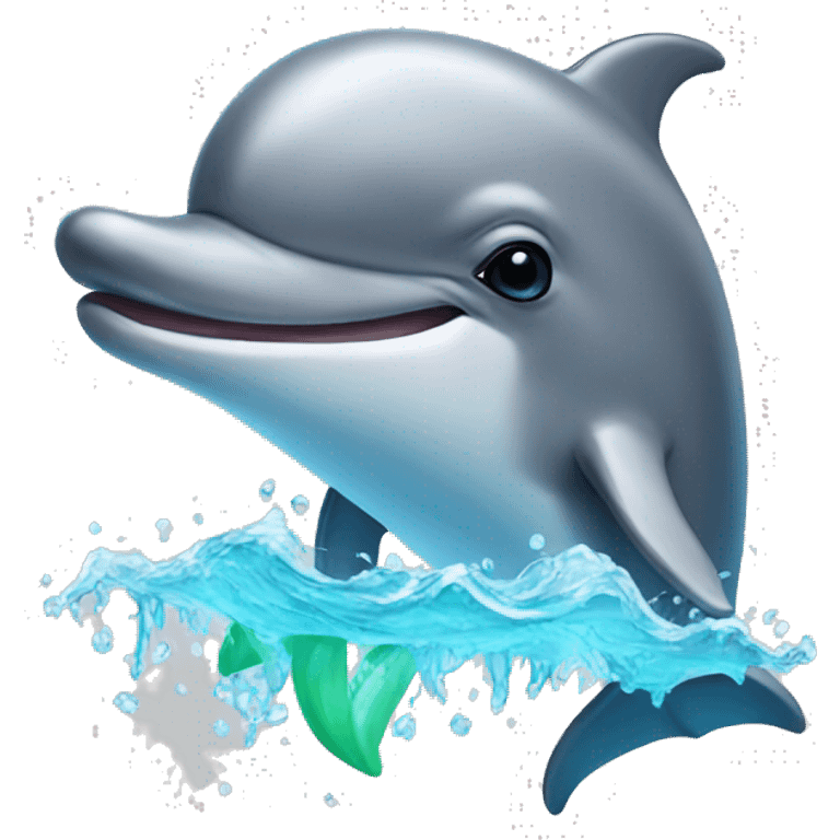 Dolphin with a bikini emoji