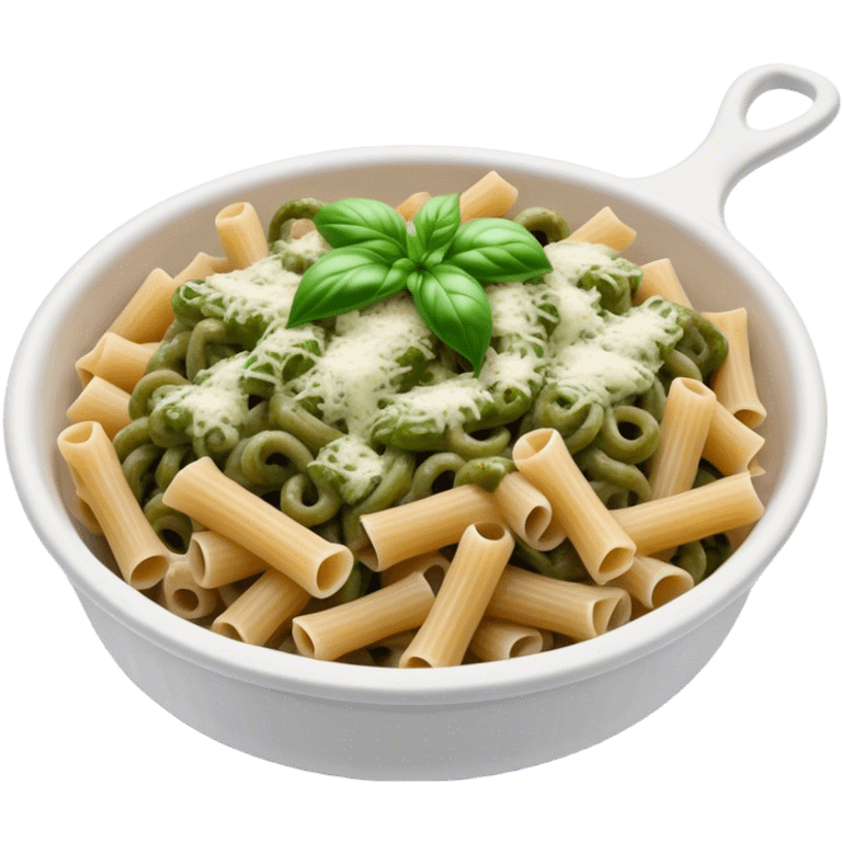 Baked pesto pasta emoji