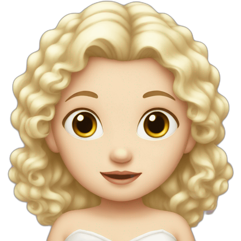 white baby princess emoji