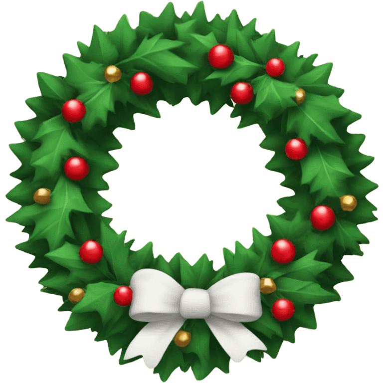 Cristmas wreath  emoji