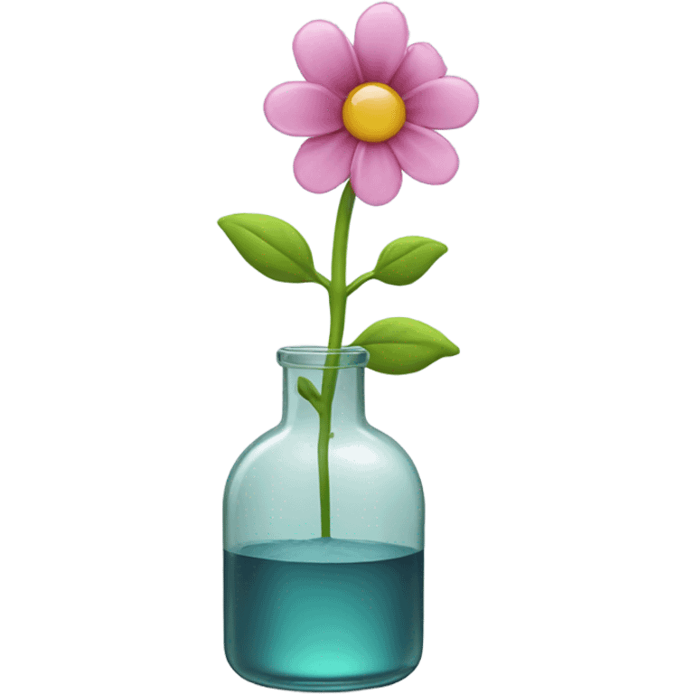 Flower in round glass bottle emoji