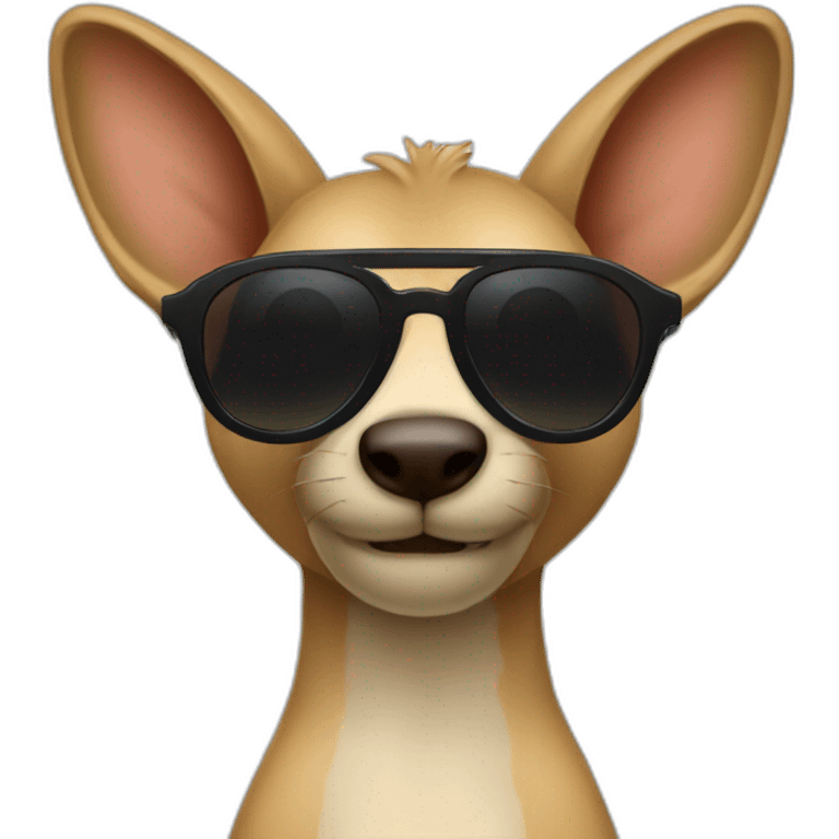 bad kangourou black sunglasses emoji