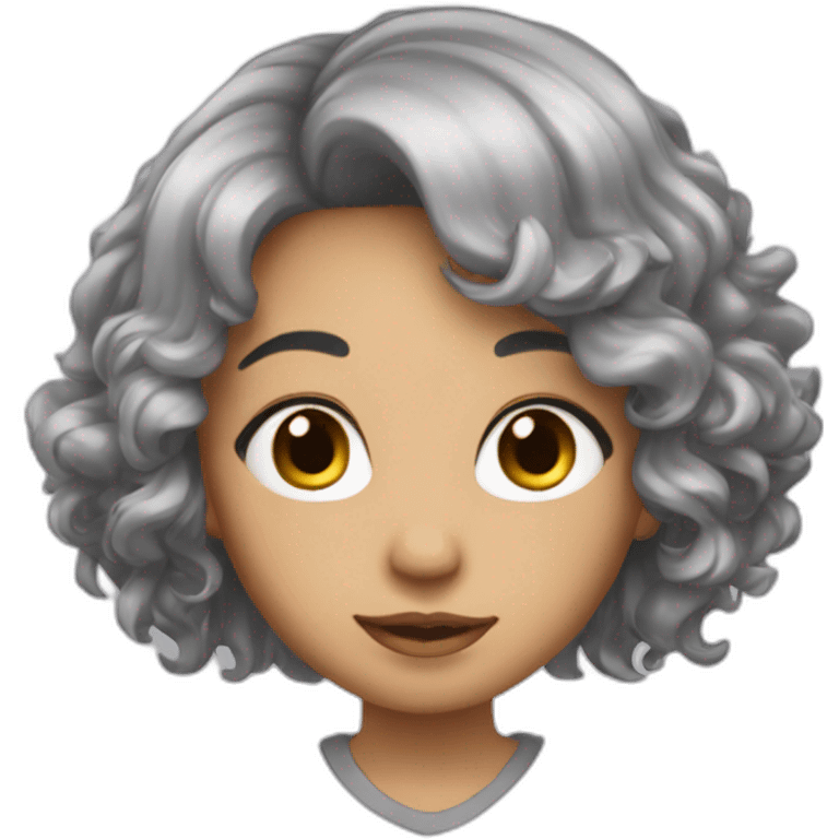 mmamie cheveux gris emoji