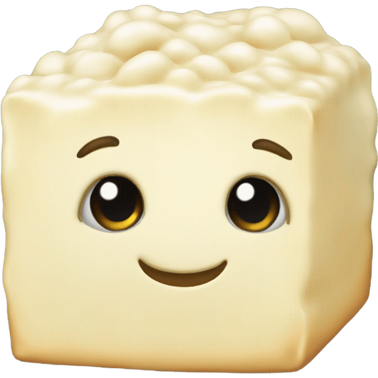 White cheese puff emoji