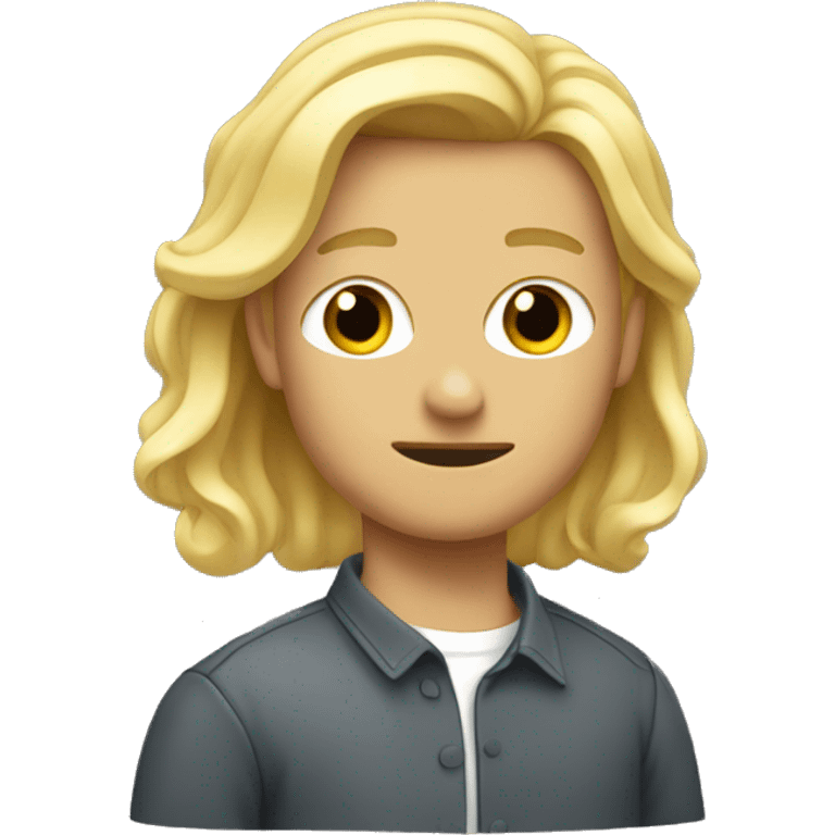 A superero with blonde hair emoji