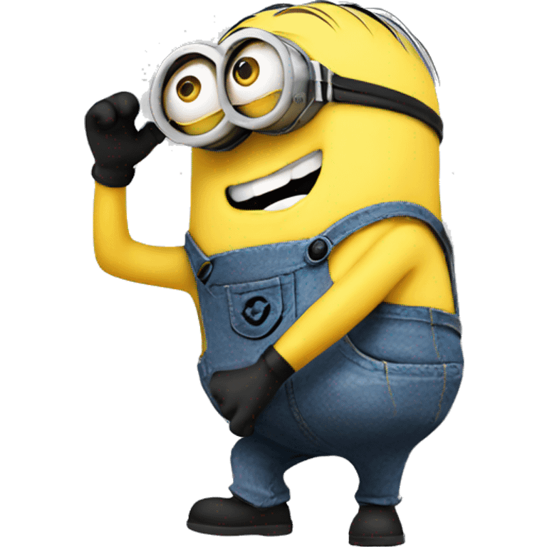 Minion shaking his butt emoji