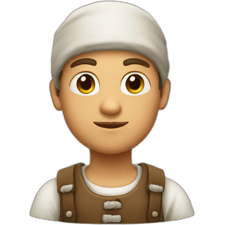 peasant young white emoji