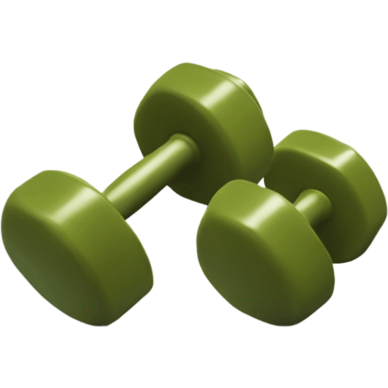 olive dumbbells emoji