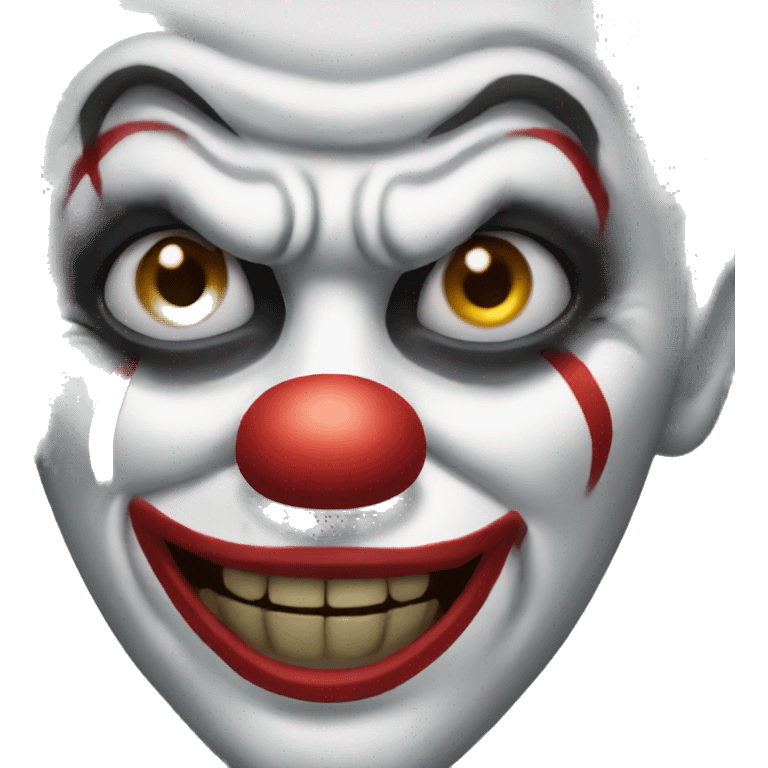 Scary clown  emoji