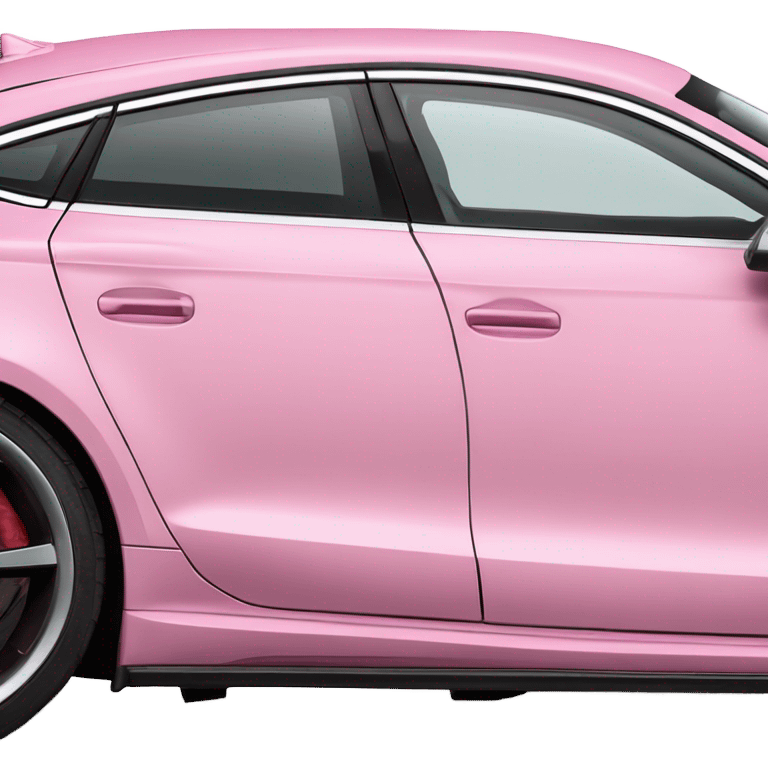 baby pink audi rs7 emoji