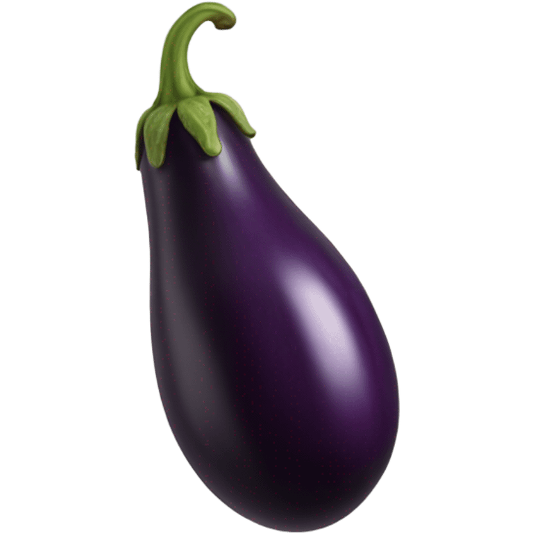 Black veiny eggplant emoji