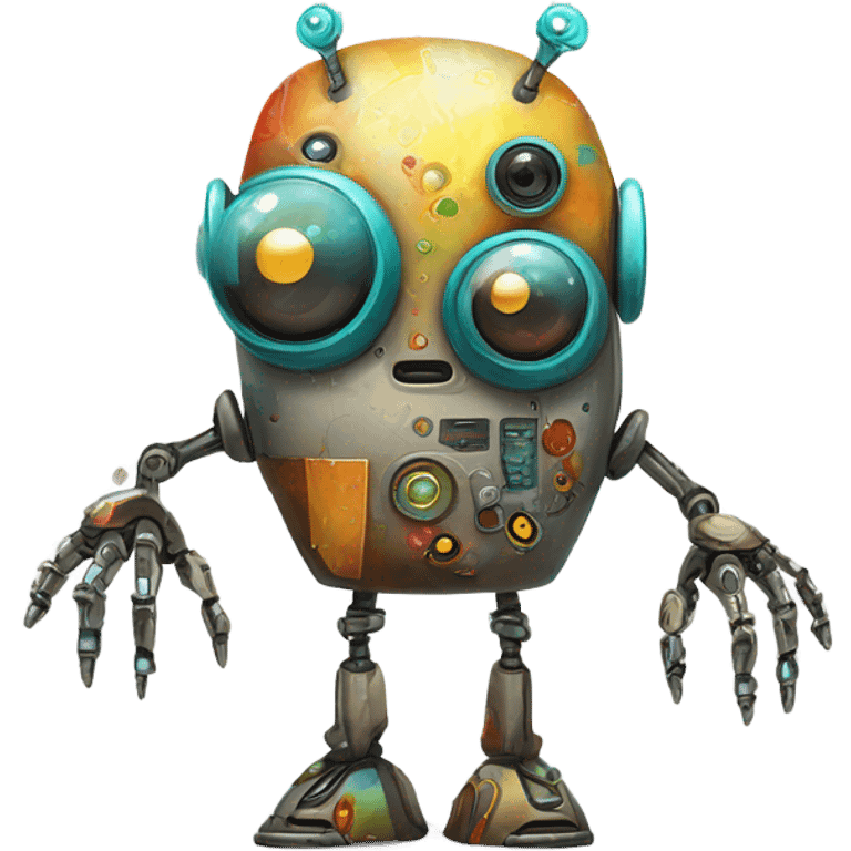 surreal robot emoji