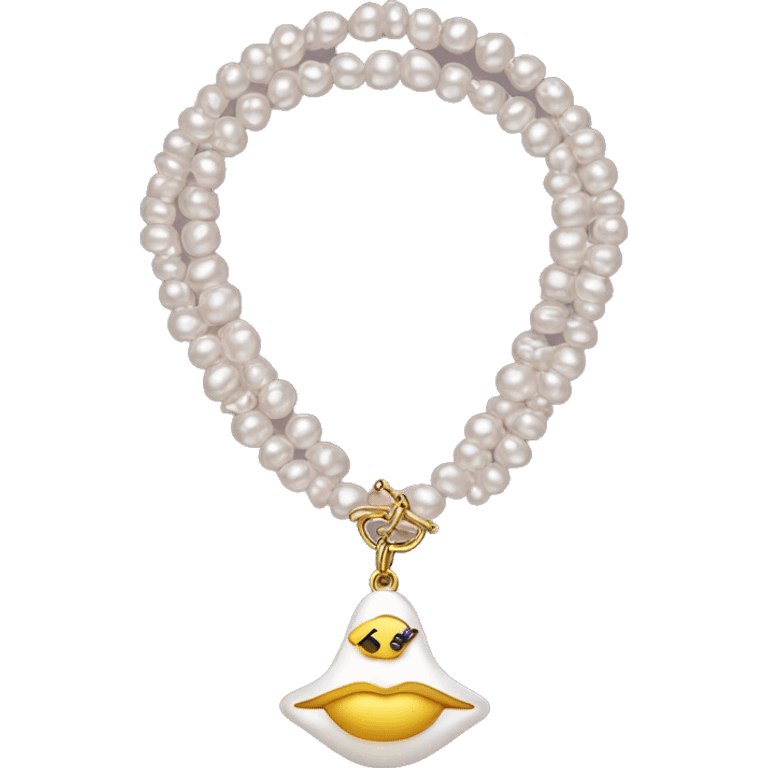 vivienne westwood pearl necklace emoji