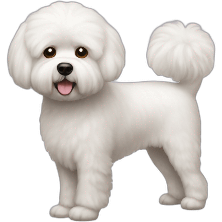 Dog Bishon Frise full-height emoji