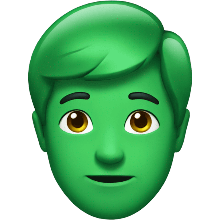 Embraced green  emoji