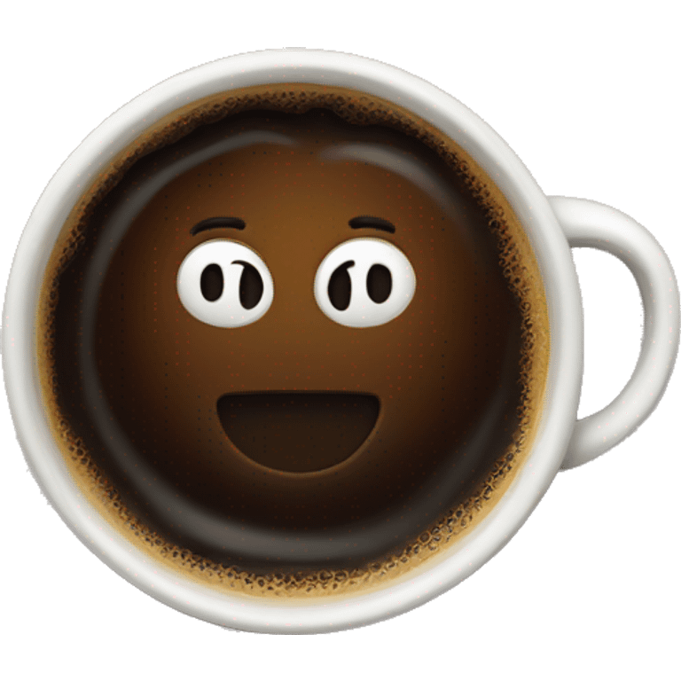 Black cup coffee  emoji