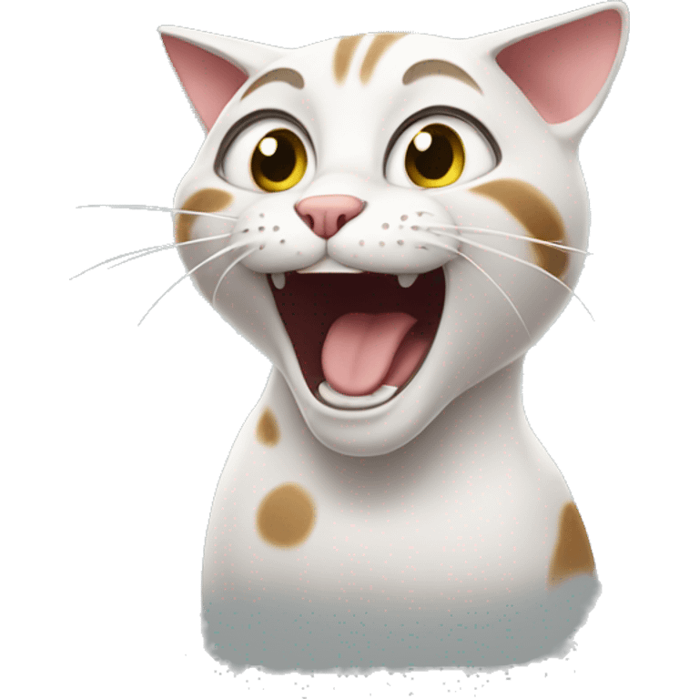 crazy happy cat emoji