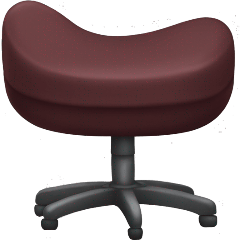 Maroon pin cusion seat emoji