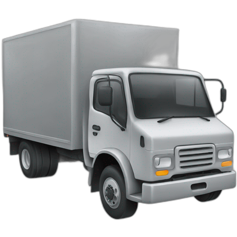 outlined icon of a truck grayshade emoji