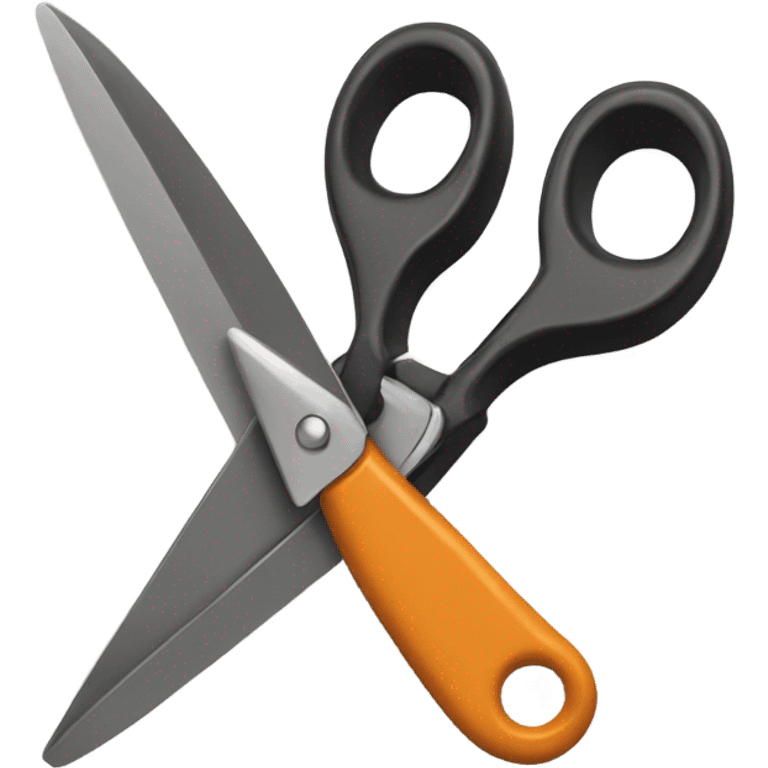 scissors cutting a magnet  emoji