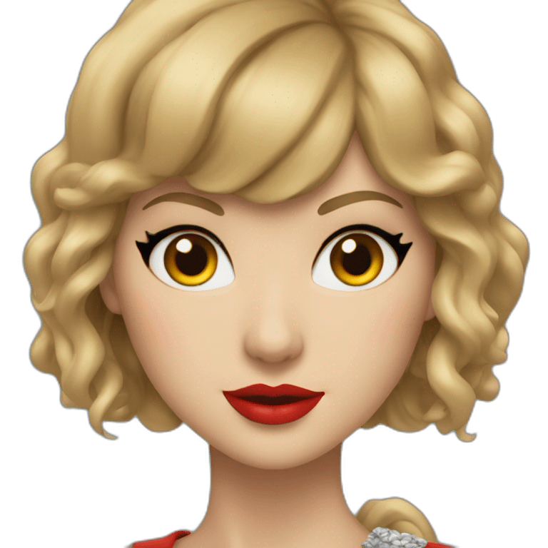 Taylor Swift red emoji