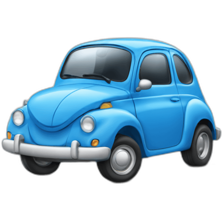 Smurf car bleue emoji