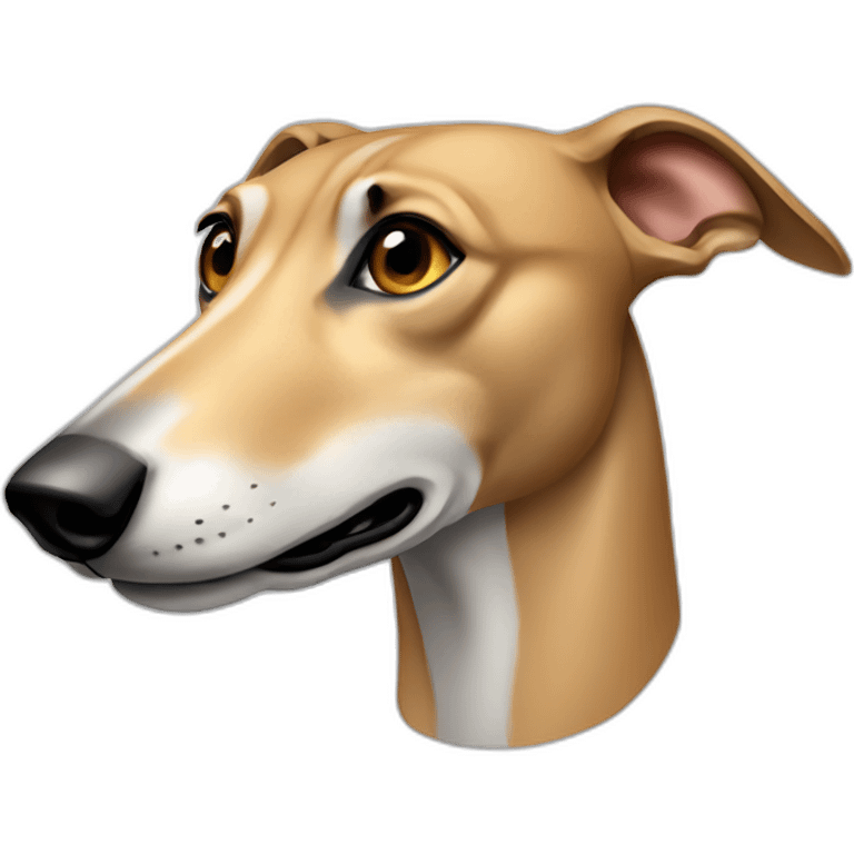 tan greyhound head emoji