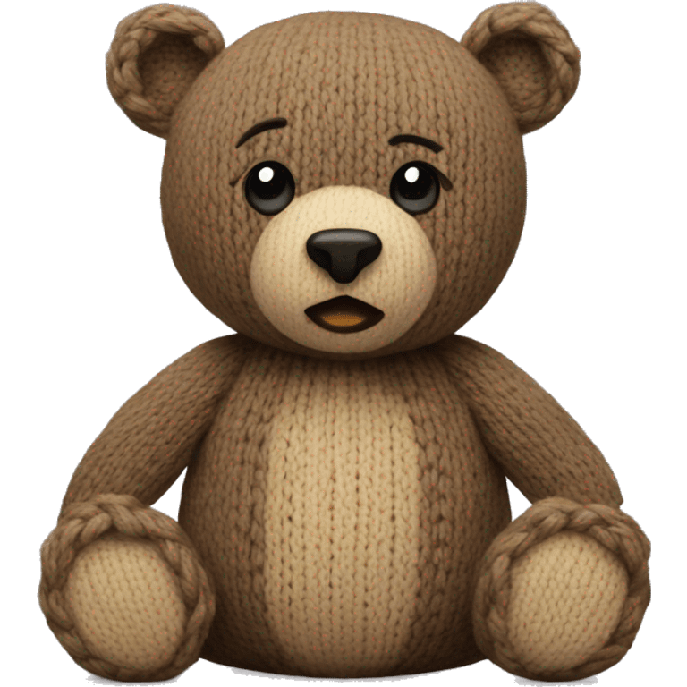 Knitted bear  emoji