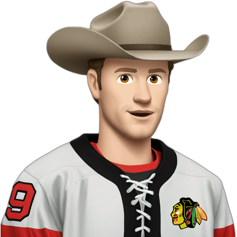 Jonathan Toews as cowboy emoji