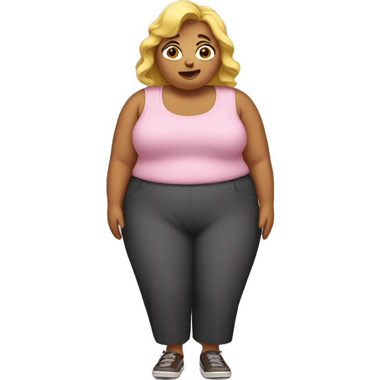 fat woman emoji