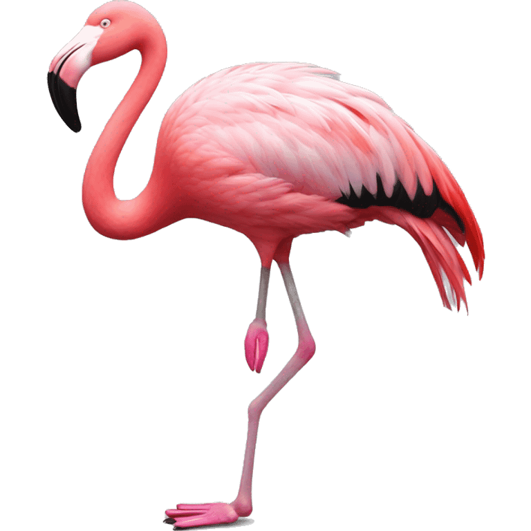 Flamingo tap dancing  emoji