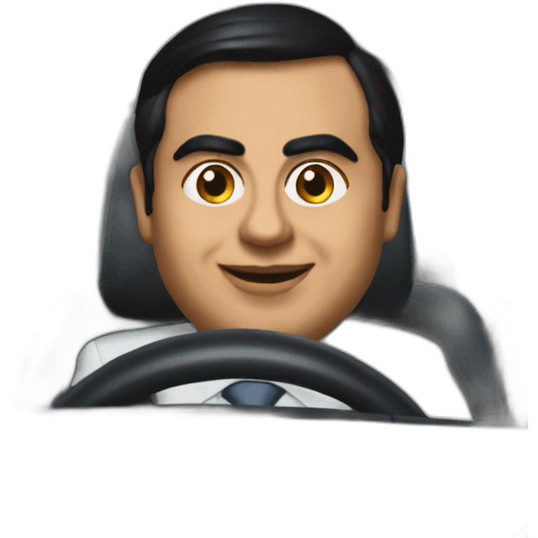 Mukesh ambani driving car emoji