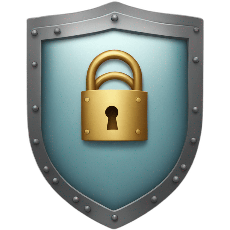 shield with lock emoji