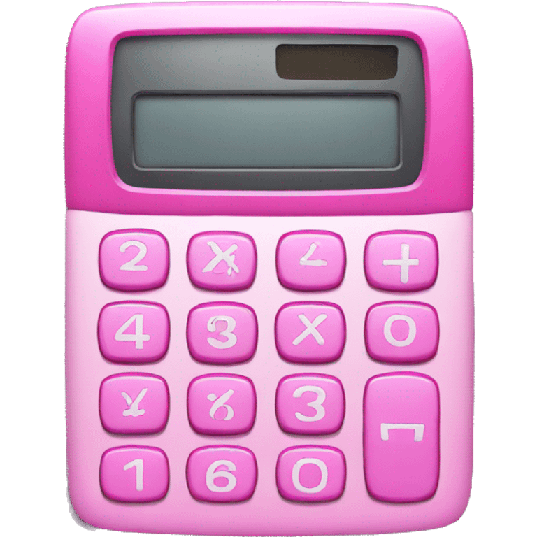 pink calculator emoji