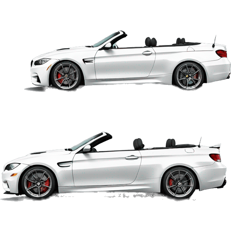 e92 m3 white convertible side view emoji