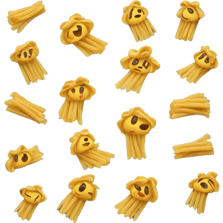 a pasta dish that dance emoji