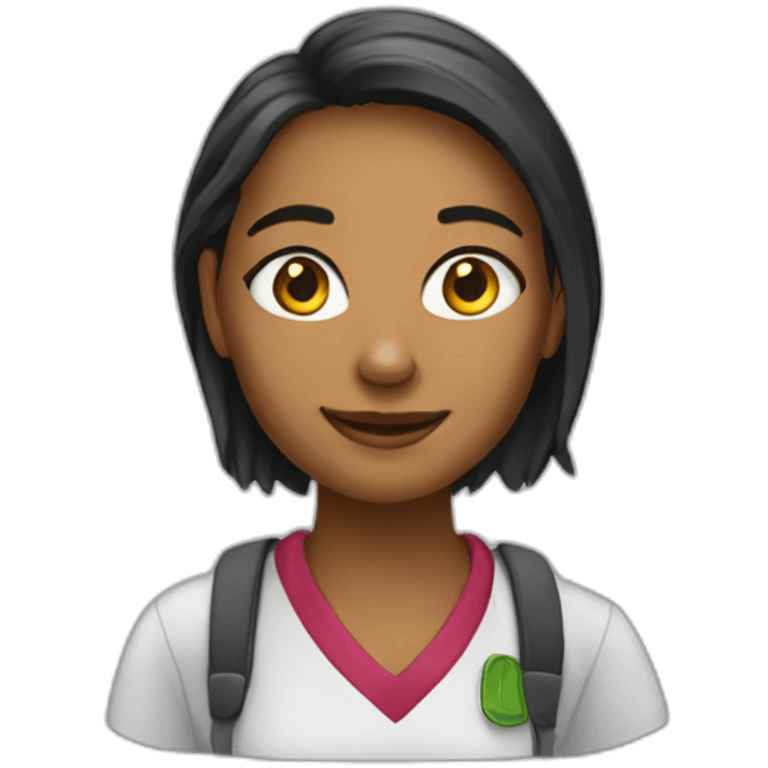 CS senior girl at University emoji