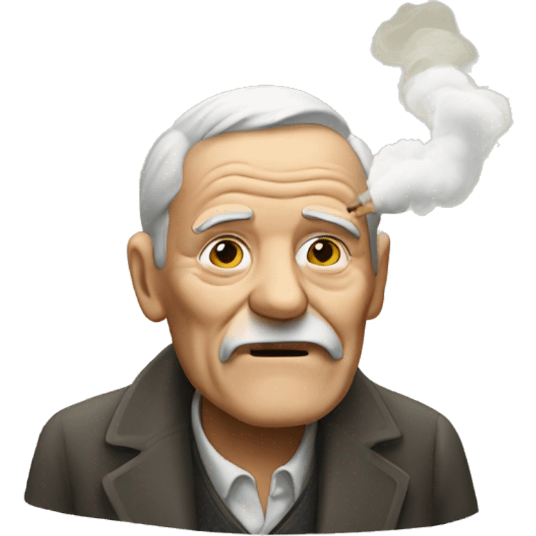 old man smoking emoji