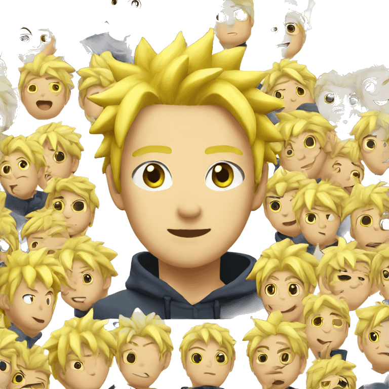 a thousand narutos around him emoji