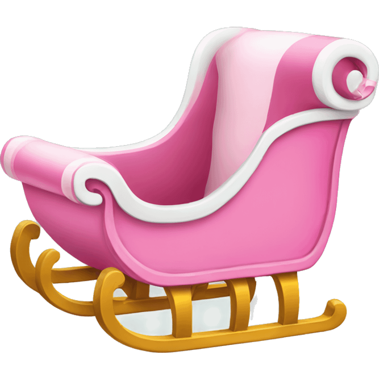 Pink sleigh  emoji