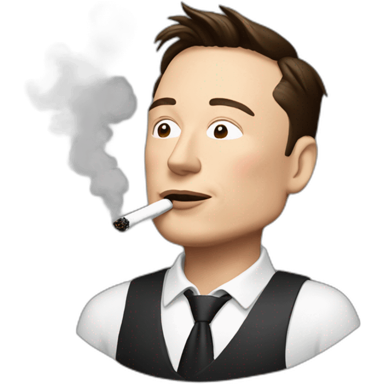 elon musk smoking emoji