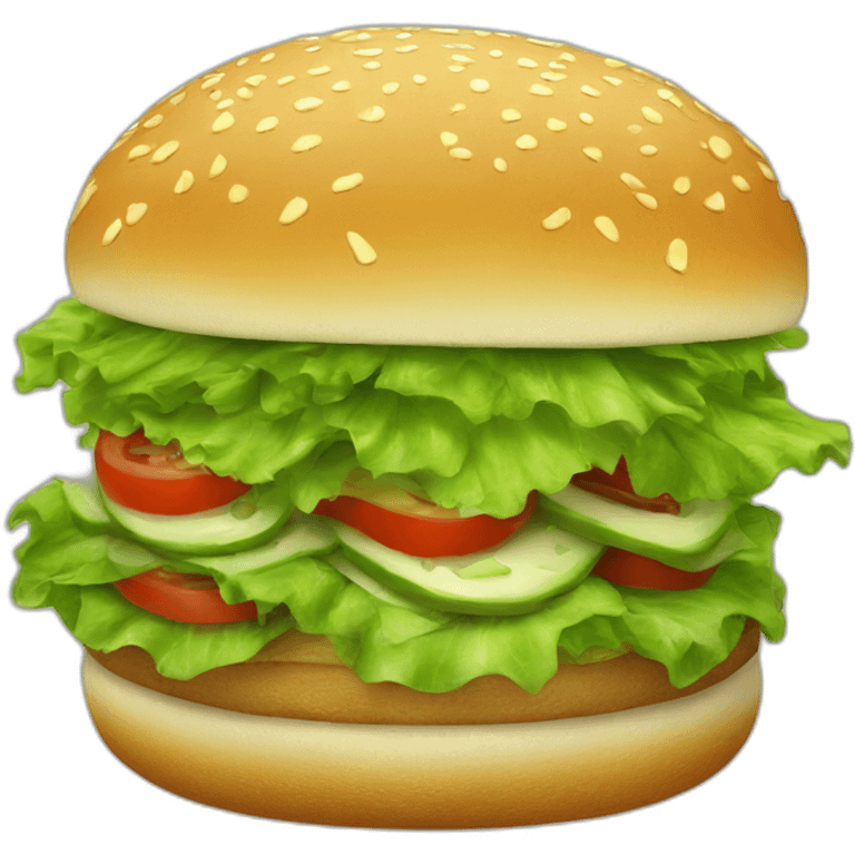 lettuce-burger emoji