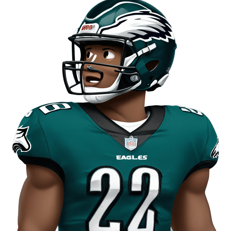 saquon barkley in eagles jersey emoji