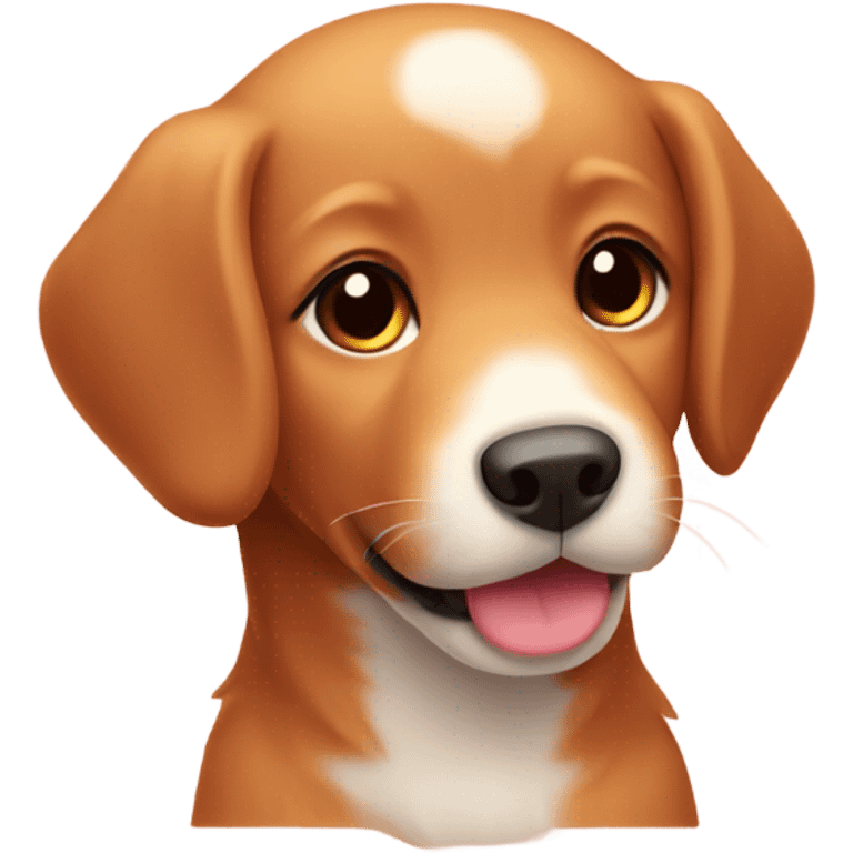 Kawaii red retriever puppy emoji