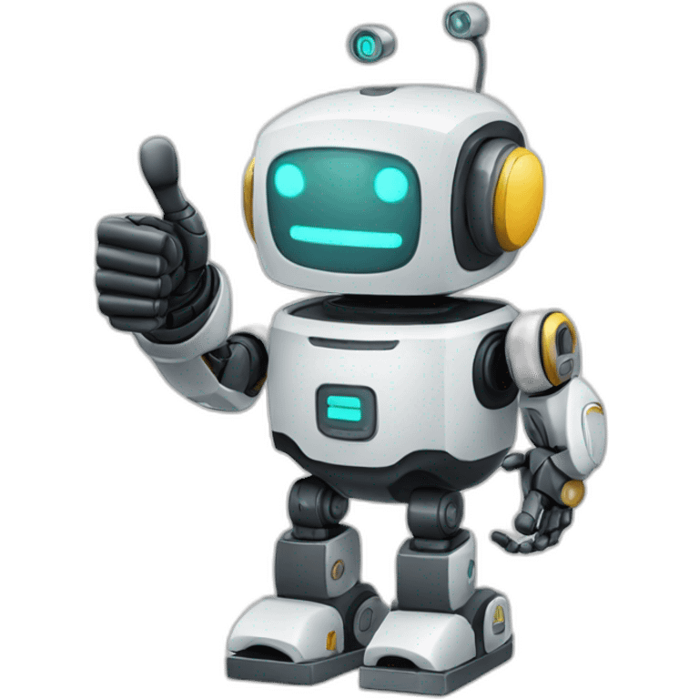 thumbs up sign robot emoji